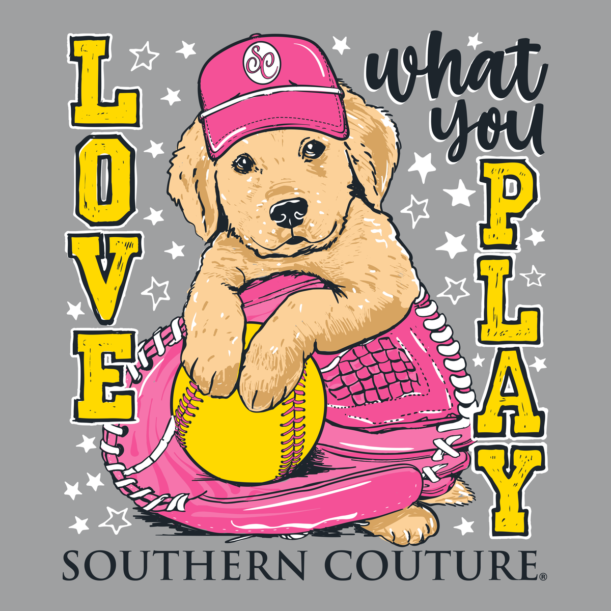 Southern Couture Classic Love What You Play Softball T-Shirt