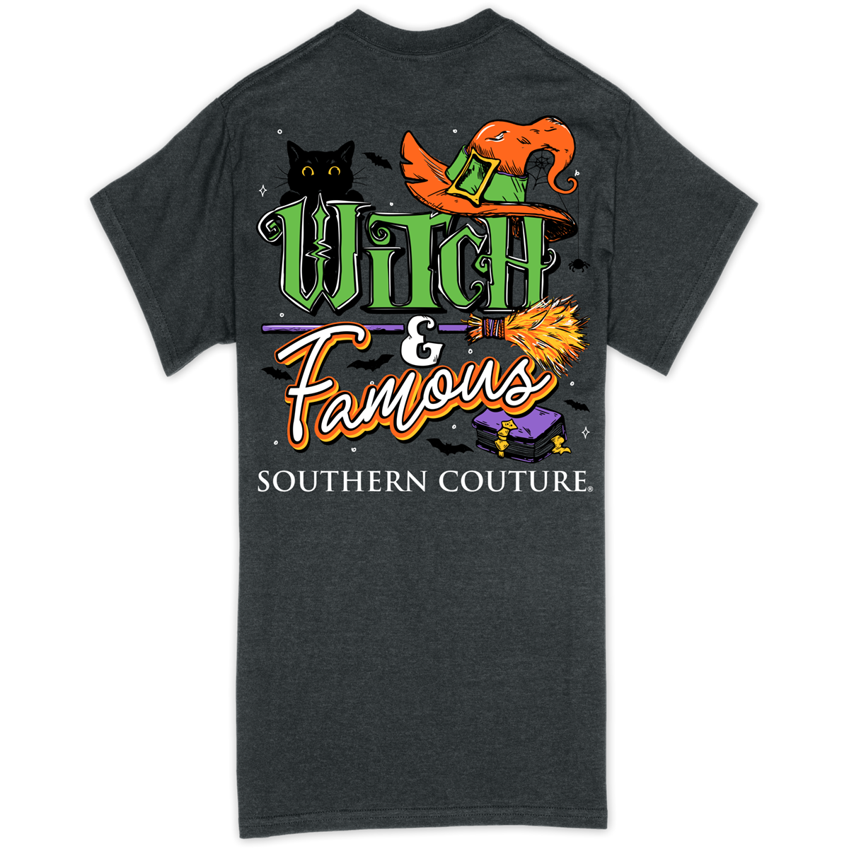 Southern Couture Classic Witch &amp; Famous Halloween T-Shirt