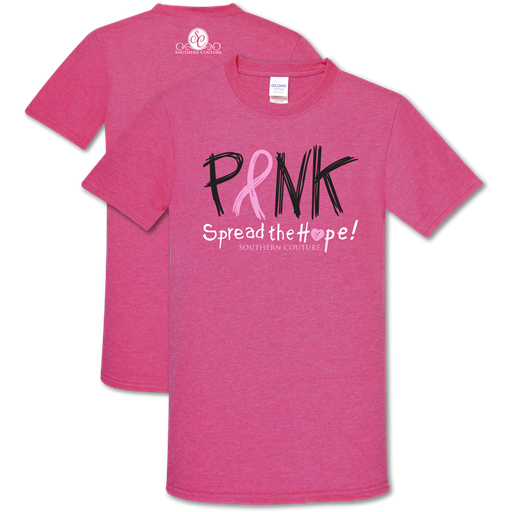 SALE Southern Couture Soft Collection Spread the Hope Cancer T-Shirt - SimplyCuteTees