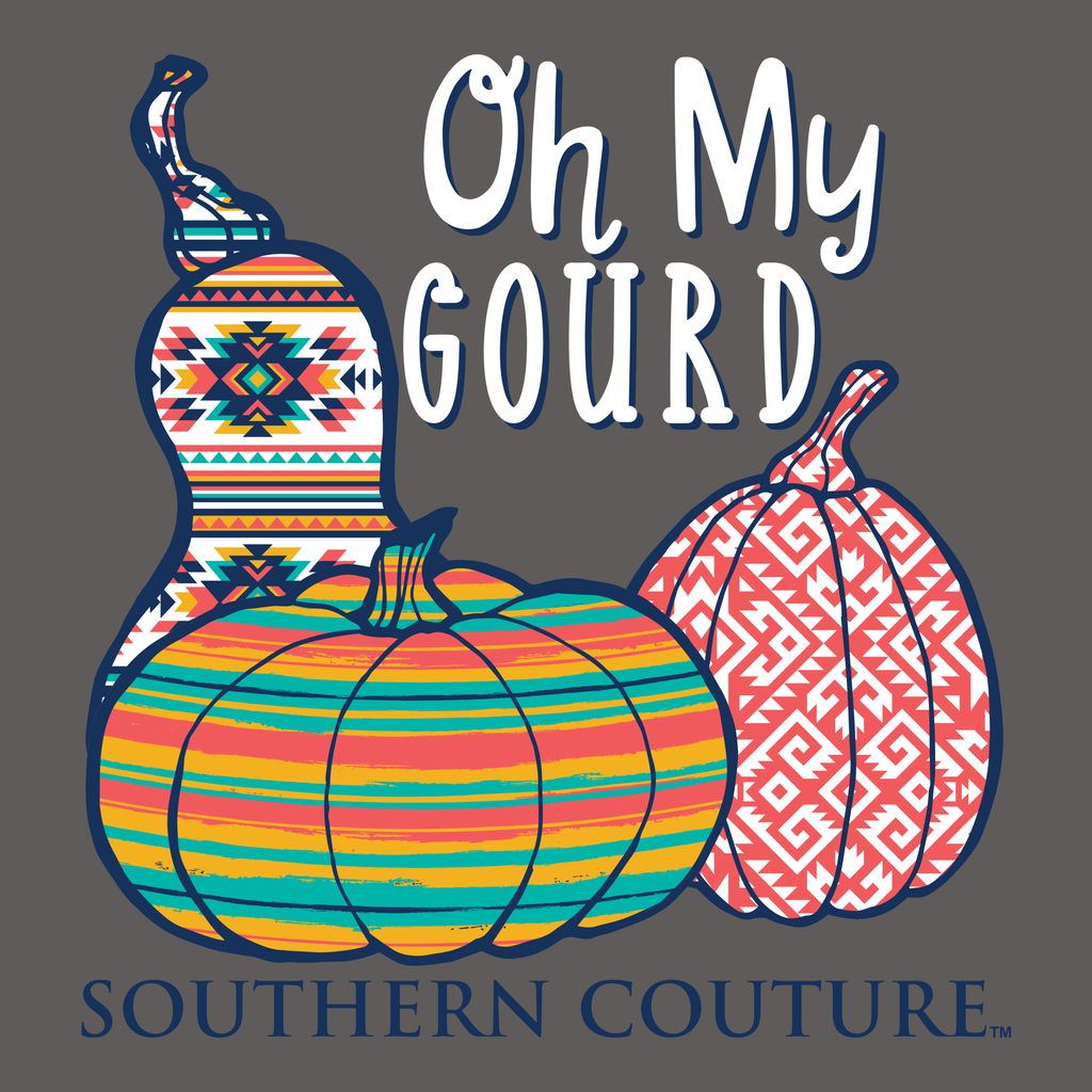Southern Couture Classic Oh My Gourd Pumpkins Fall T-Shirt