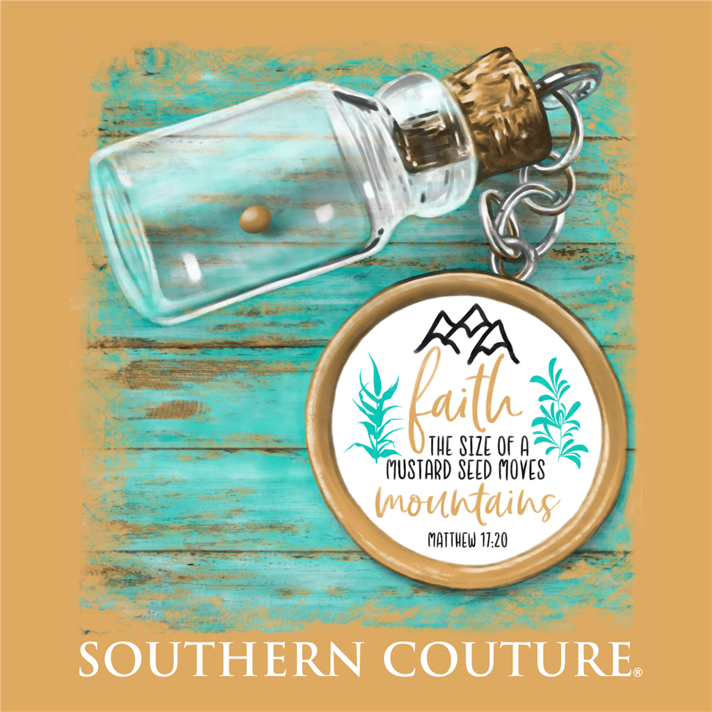 Southern Couture Size of A Mustard Seed Faith Comfort Colors T-Shirt - SimplyCuteTees