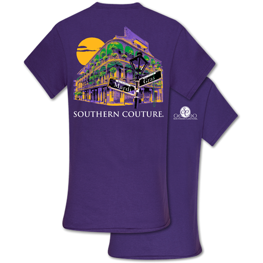 Southern Couture Classic Mardi Gras Hotel T-Shirt - SimplyCuteTees