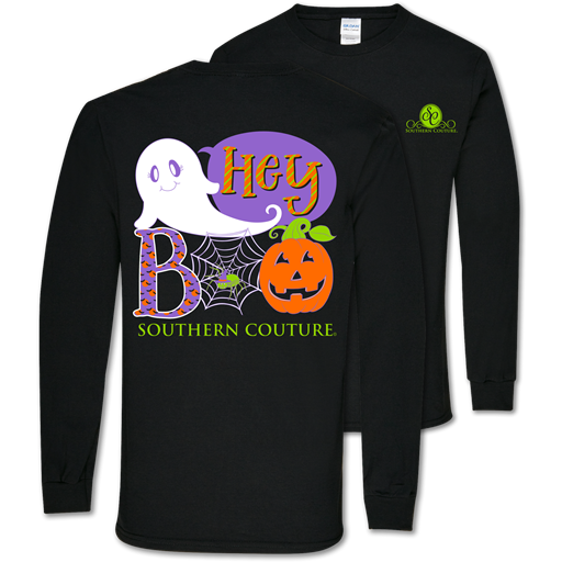 SALE Southern Couture Classic Boo Halloween Fall Long Sleeve T-Shirt