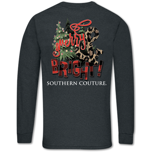 Southern Couture Classic Merry &amp; Bright Holiday Long Sleeve T-Shirt
