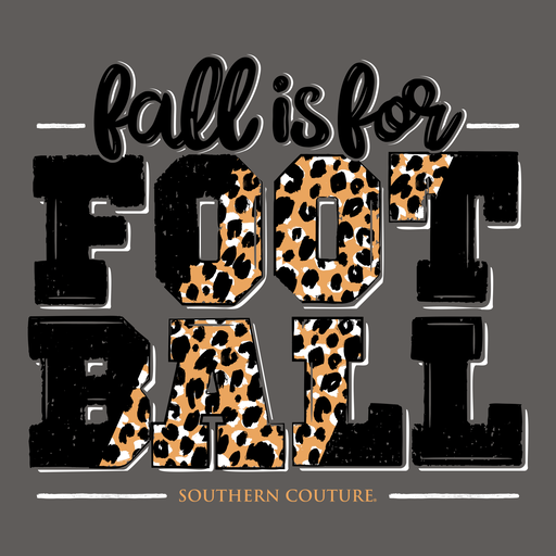 Southern Couture Fall Is For Football Soft Long Seeve T-Shirt - SimplyCuteTees