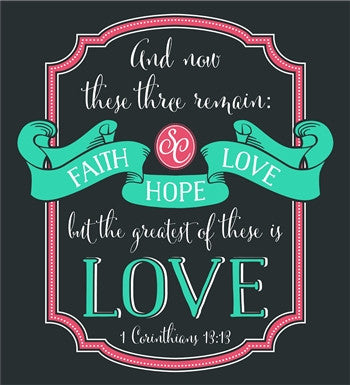 SALE Southern Couture Faith Hope Love Christian Long Sleeve Girlie Bright T Shirt