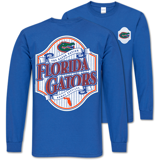 Southern Couture Classic Florida Seersucker Long Sleeve T-Shirt