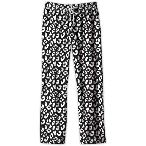 Southern Couture Black/White Leopard Lounge Pants - SimplyCuteTees