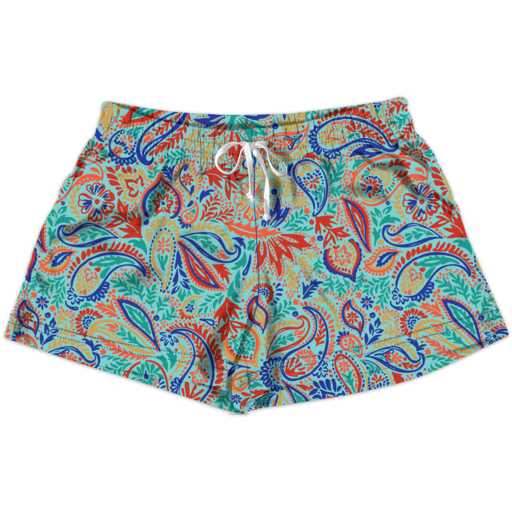 Southern Couture Western Paisley Lounge Shorts - SimplyCuteTees
