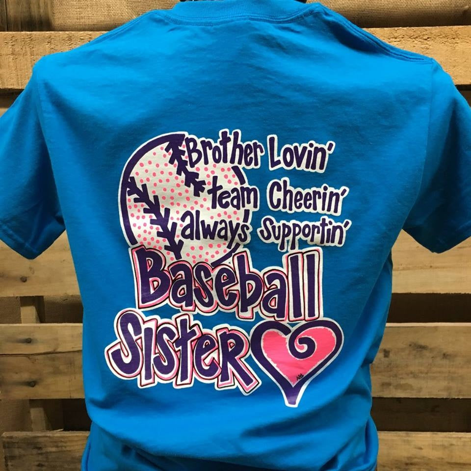 Southern Chics Funny Baseball Sister Sports Sweet Girlie Bright T Shirt - SimplyCuteTees