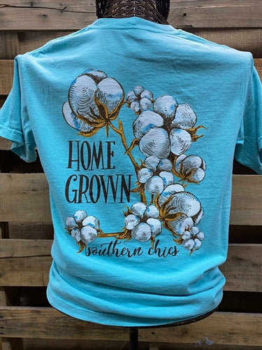 Southern Chics Apparel Home Grown Cotton Comfort Colors Girlie Bright T Shirt - SimplyCuteTees