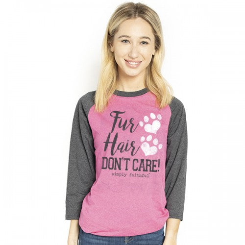 SALE Simply Faithful By Simply Southern Fur Hair Long Sleeve T-Shirt - SimplyCuteTees