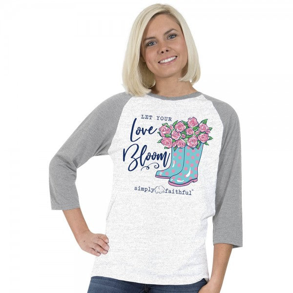 SALE Simply Faithful By Simply Southern Love Bloom Long Sleeve T-Shirt