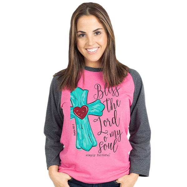 SALE Simply Faithful By Simply Southern Bless The Lord Long Sleeve T-Shirt - SimplyCuteTees