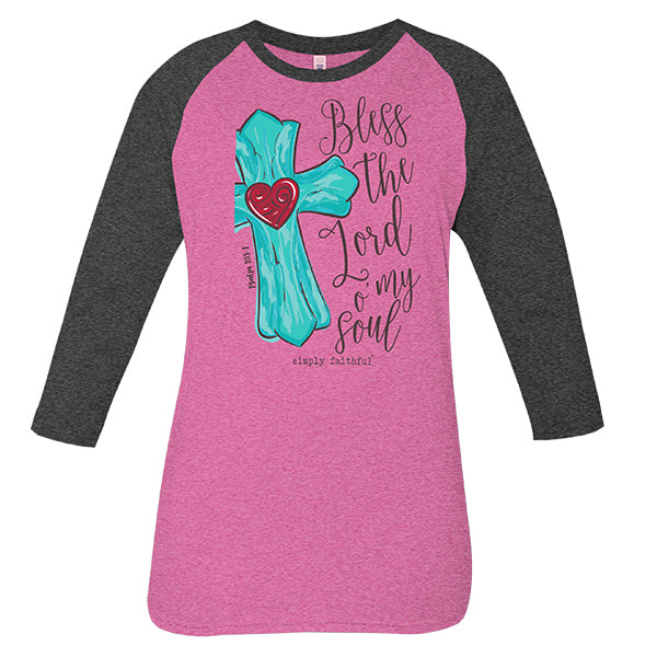 SALE Simply Faithful By Simply Southern Bless The Lord Long Sleeve T-Shirt - SimplyCuteTees