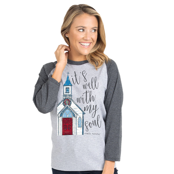 SALE Simply Faithful By Simply Southern Well With My Soul Long Sleeve T-Shirt - SimplyCuteTees