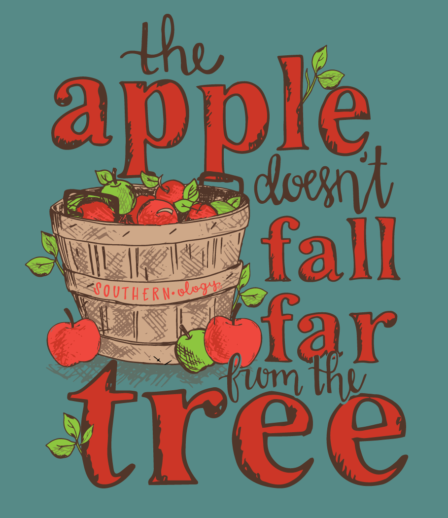 Southernology Apple Tree Comfort Colors Long Sleeve T-Shirt