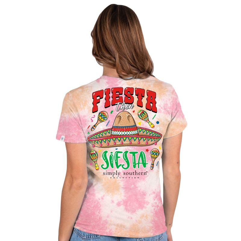 SALE Simply Southern Fiesta Siesta Tie Dye T-Shirt