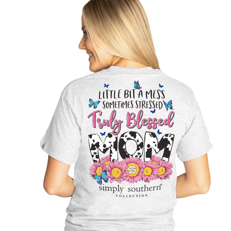 Simply Southern Preppy Truly Blessed Mom T-Shirt