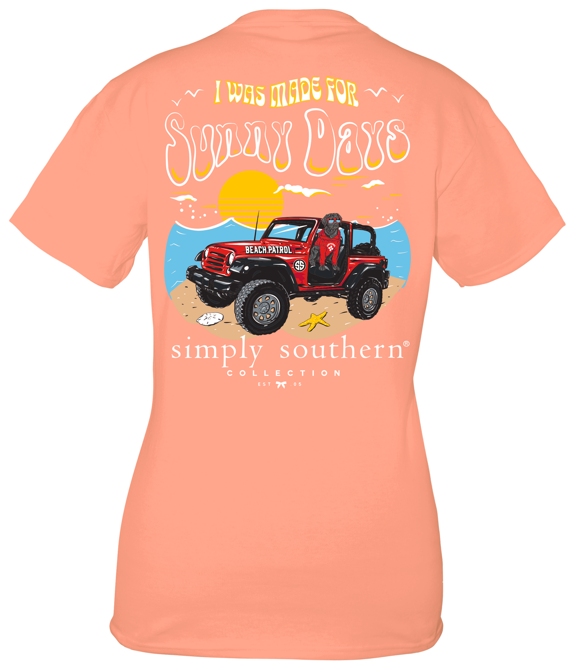 Simply Southern Sunny Days Beach Patrol T-Shirt - SimplyCuteTees