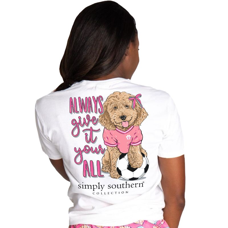 SALE Simply Southern Preppy Dog Soccer T-Shirt