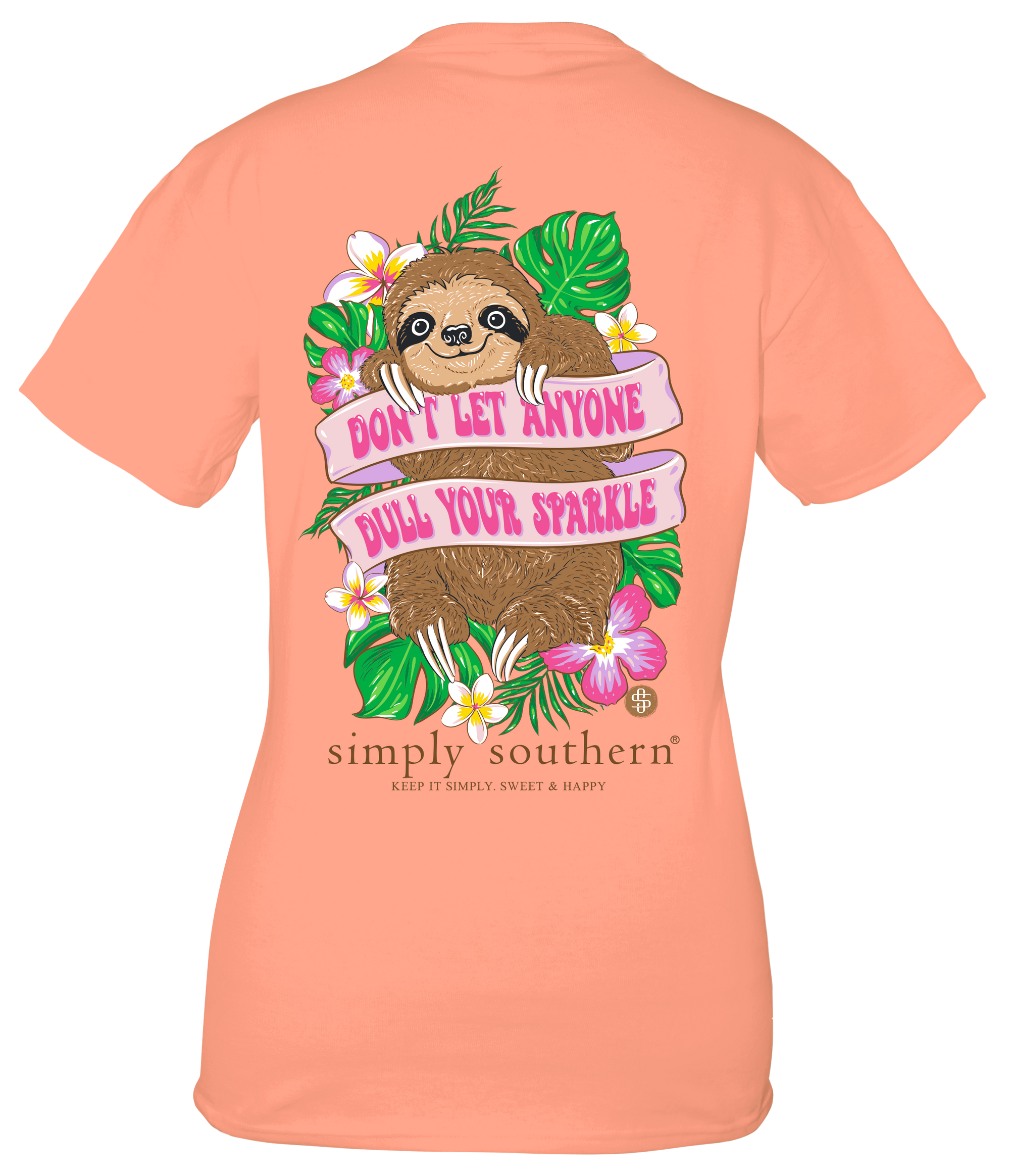 Simply Southern Dull Your Sparkle Sloth T-Shirt