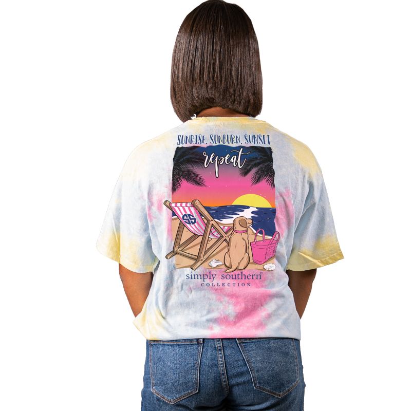 SALE Simply Southern Preppy Sunrise Sunset Beach T-Shirt