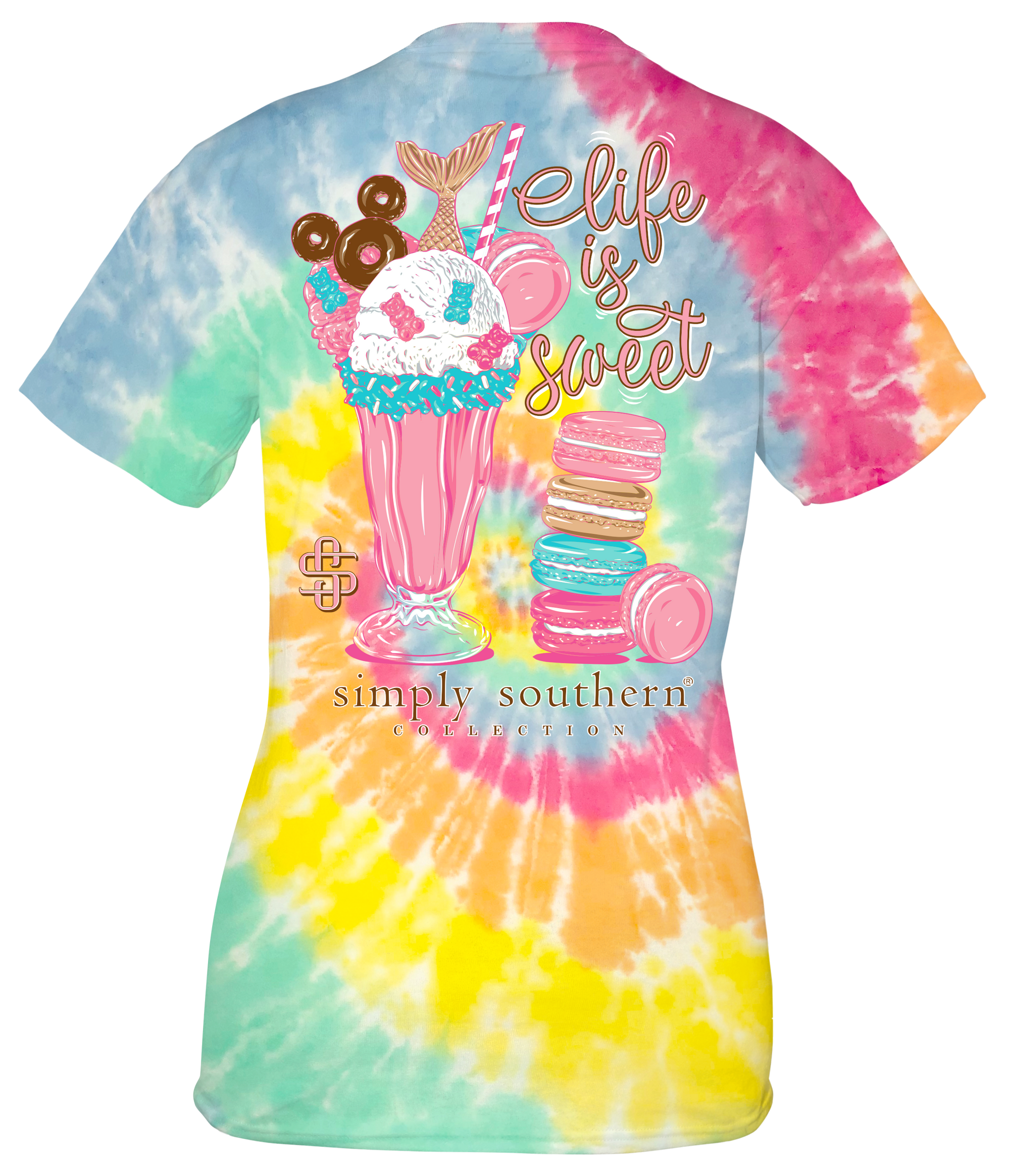 Simply Southern Life Is Sweet Tie Dye T-Shirt