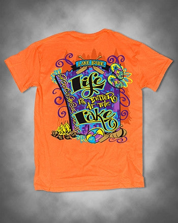 Sweet Thing Funny Life is Better at the Lake Babe Southern Girlie Bright T Shirt - SimplyCuteTees