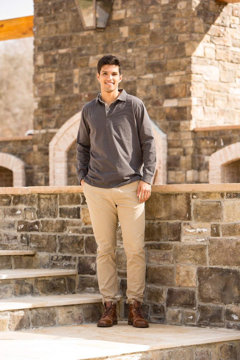 SALE Simply Southern Classic Raven Unisex Polo Long Sleeve T-Shirt