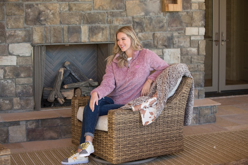 SALE Simply Southern Classic Dawn Sherpa Long Sleeve Sweatshirt