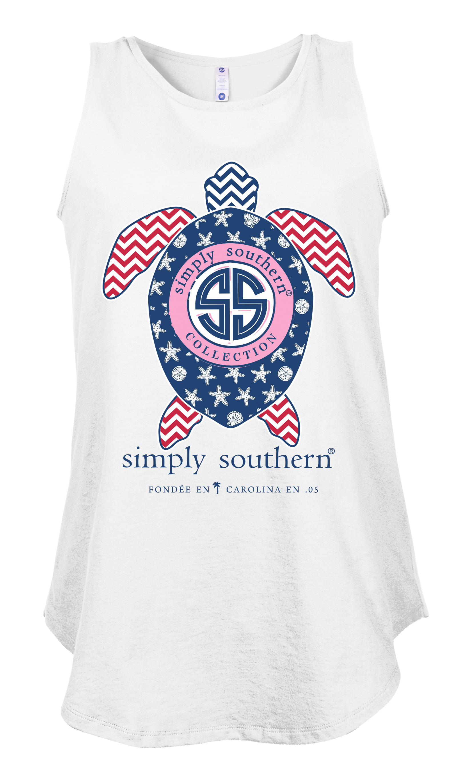 Simply Southern Preppy USA Turtle Tank Top