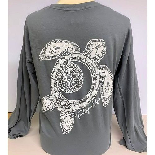 Southern Attitude Tortuga Moon Big Moon Comfort Colors Long Sleeve T-Shirt - SimplyCuteTees