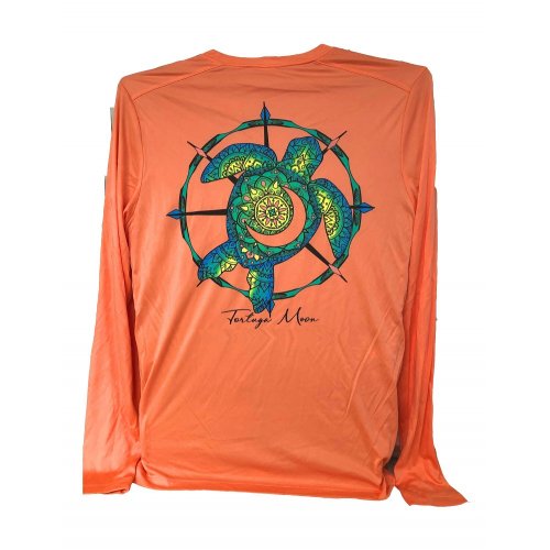 Southern Attitude Tortuga Moon Turtle Unisex Sport Tech T-Shirt - SimplyCuteTees