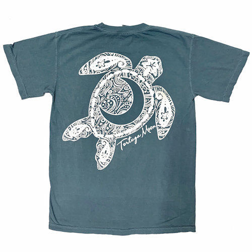 Southern Attitude Tortuga Moon Big Moon Comfort Colors T-Shirt - SimplyCuteTees