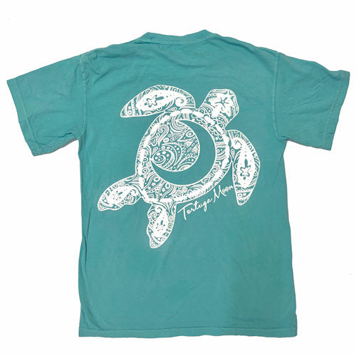 Southern Attitude Tortuga Moon Big Moon Comfort Colors T-Shirt - SimplyCuteTees