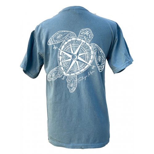 Southern Attitude Tortuga Moon Compass Turtle Comfort Colors T-Shirt - SimplyCuteTees