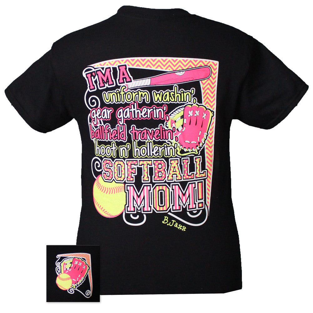 Bjaxx Uniform Washin Softball Mom Sports Girlie Bright T Shirt - SimplyCuteTees