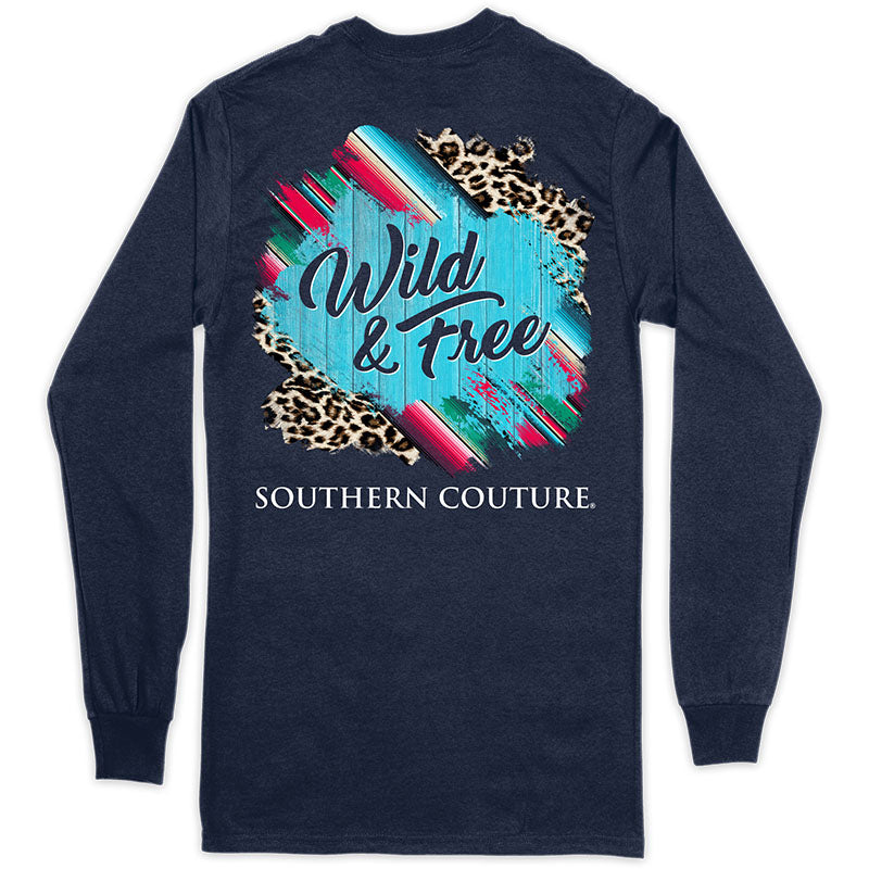 Southern Couture Classic Wild &amp; Free Long Sleeve T-Shirt