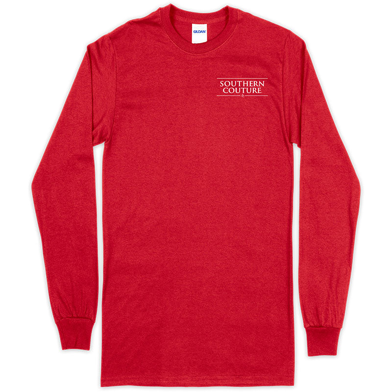 SALE Southern Couture Classic Peace On Earth Holiday Long Sleeve T-Shirt