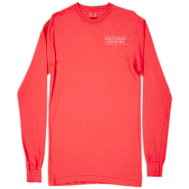 Southern Couture Chippin Dippin Long Sleeve Comfort Colors T-Shirt