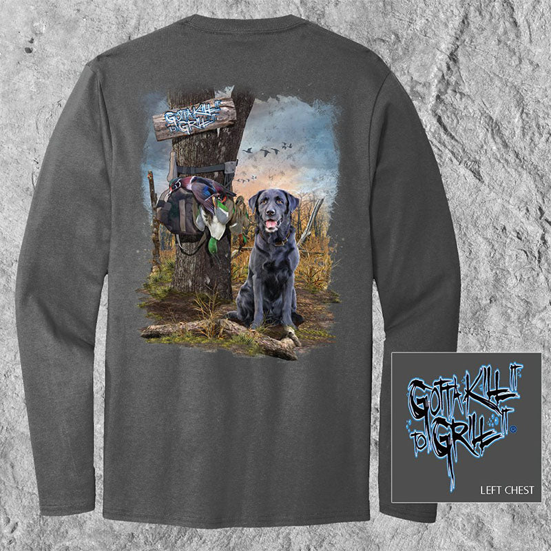 SALE Gotta Kill It To Grill It Ducks &amp; Lab Unisex Long Sleeve T-Shirt