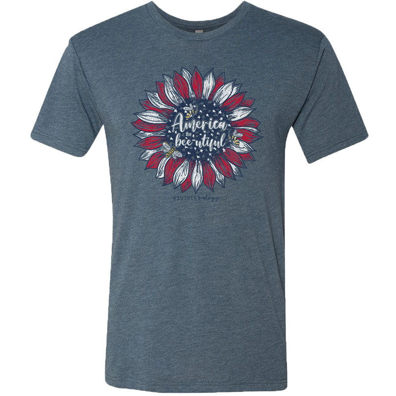 Southernology Statement Collection America the Bee-utiful Canvas T-Shirt