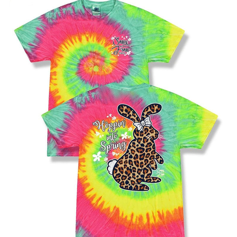Sassy Frass Hoppin Easter Bunny Tiedye T-Shirt - SimplyCuteTees