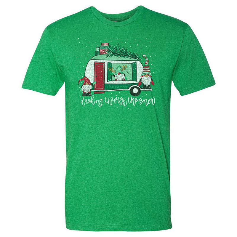 Southernology Statement Dashing Snow Gnomes Holiday Canvas T-Shirt - SimplyCuteTees