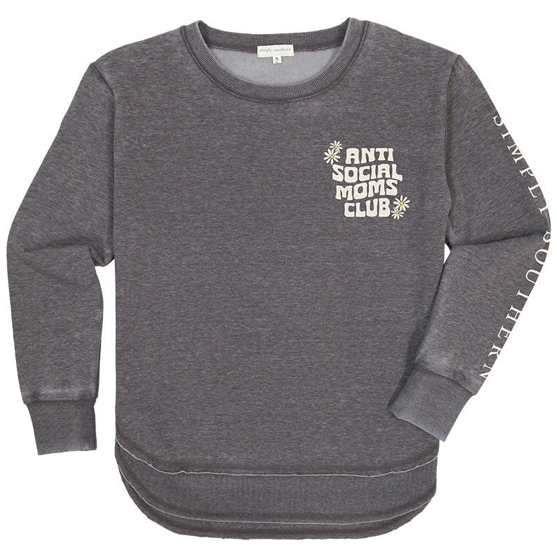 SALE Simply Southern Anti Social Moms Club Long Sleeve Crew Sweatshirt