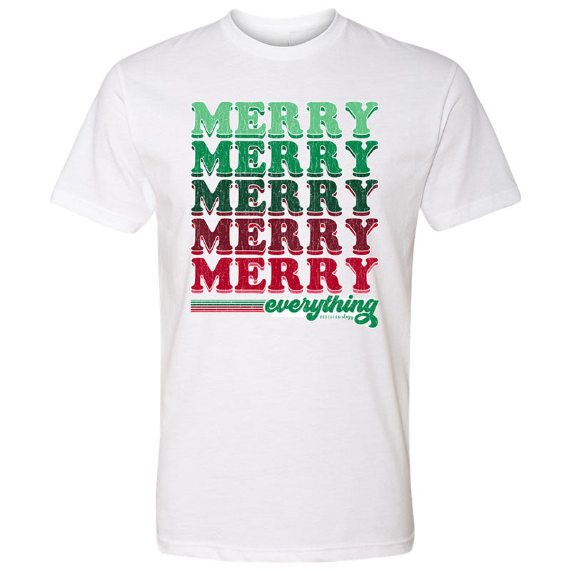 SALE Southernology Statement Merry Everything Holiday Canvas T-Shirt - SimplyCuteTees