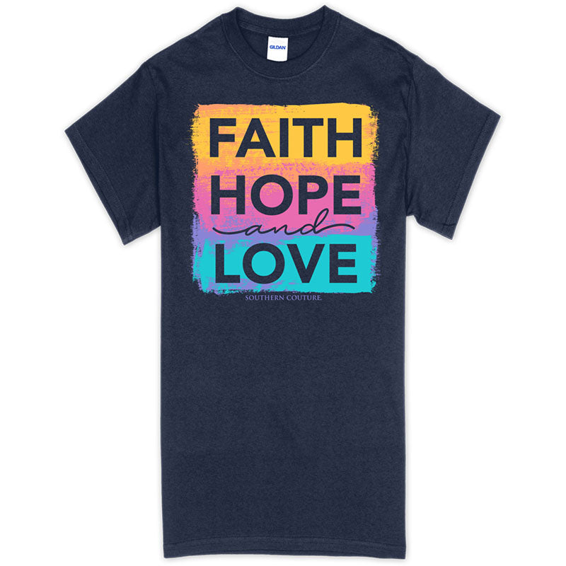 SALE Southern Couture Faith, Hope &amp; Love Soft T-Shirt