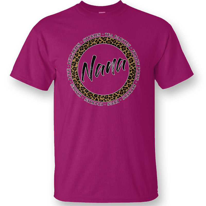SALE Sassy Frass Nana Words Leopard Bella Canvas T-Shirt