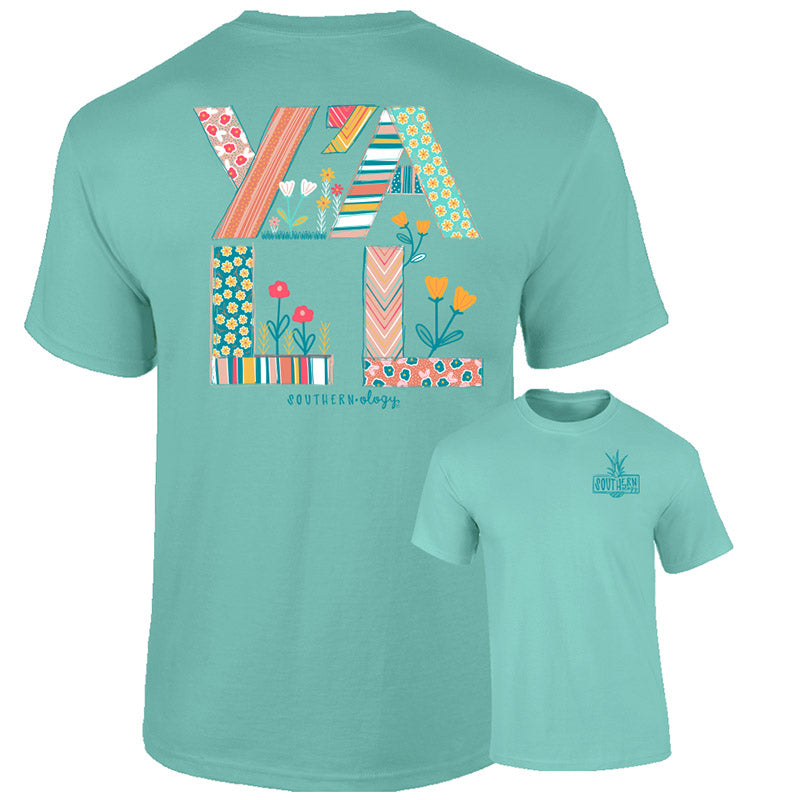 Southernology Y'ALL Flowers Comfort Colors T-Shirt
